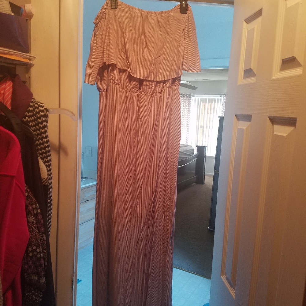 Off shoulder long dress